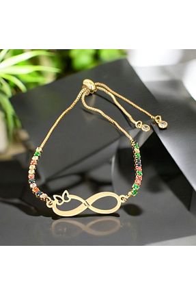 دستبند طلا طلائی زنانه 14 عیار ARCHINO GOLD - کد 906305663