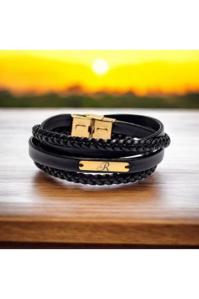 دستبند طلا طلائی مردانه 14 عیار ARCHINO GOLD - کد 906304669