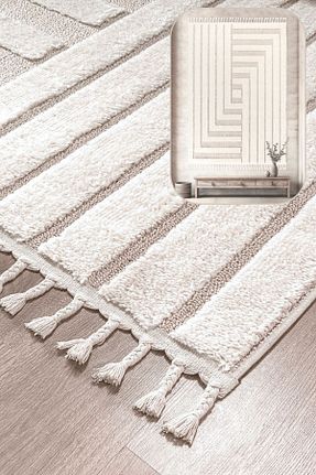 فرش بژ آنتی آلرژی SANRUGS Home & Living - کد 860028681