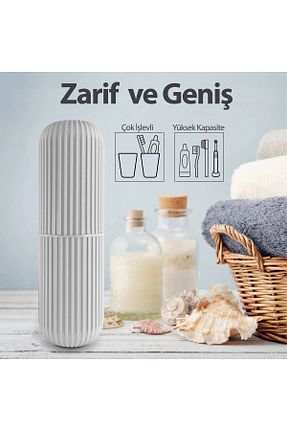 جای مسواک طوسی پلاستیک BERYA HOME - کد 940398561