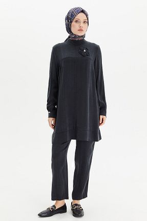 ست بالاتنه و پائین تنه حجاب مشکی زنانه رگولار Setrms - کد 940545457