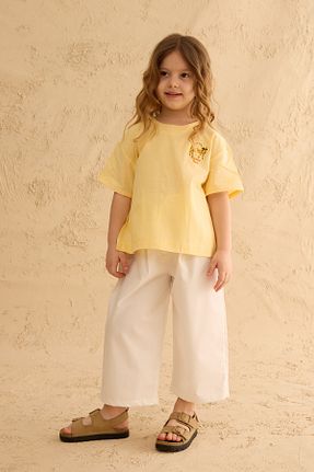 پیراهن زرد بچه گانه یقه دوچرخه Fahhar Kids - کد 940690200
