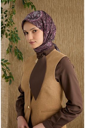 روسری رنگی پلی استر Fatma Atasoy - کد 940572079