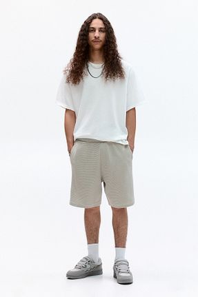 شلوارک و برمودا طوسی مردانه رگولار Pull & Bear - کد 940589522