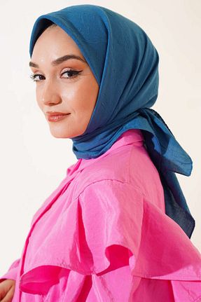 روسری آبی %100 پنبه rathorion - کد 940565518