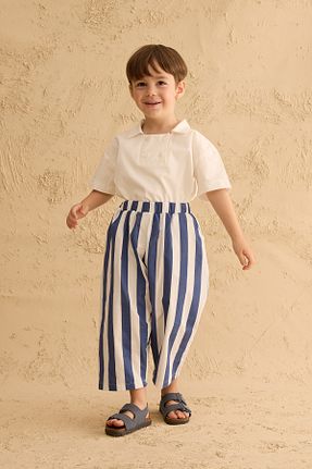 شلوار سرمه ای بچه گانه بافتنی Fahhar Kids - کد 940754035