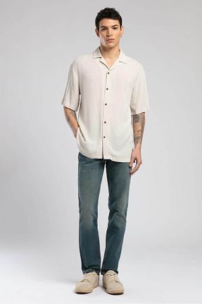 پیراهن بژ مردانه یقه پیراهنی Lee Cooper - کد 940058487