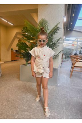 ست بالاتنه و پائین تنه نباتی بچه گانه پنبه ای MAMAOLAS - کد 940689381