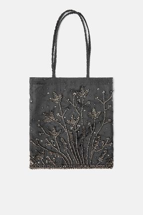 کیف دوشی طوسی زنانه پلی استر Pull & Bear - کد 940550050