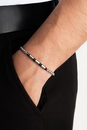 دستبند استیل (فولاد) متالیک مردانه استیل (فولاد) Stylesteel - کد 795924087