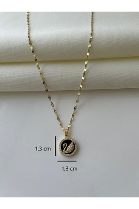 گردنبند استیل ( فولاد ) زرد زنانه استیل ضد زنگ Nilsu Jewellery Accessory - کد 940470105