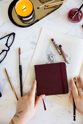 کاغذ و قلم هنری زرشکی PAPERORA - کد 940390524