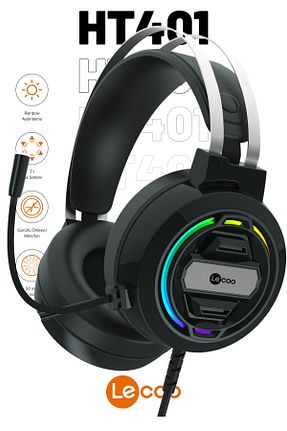 هدست گیمینگ مشکی Lecoo - کد 933895368