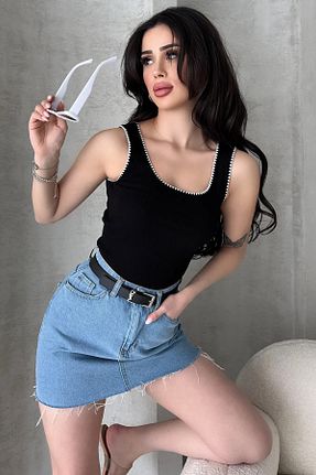 بادی مشکی زنانه یقه U Marjill - کد 940534220