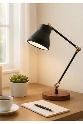 چراغ مطالعه / رومیزی طوسی فلزی HOMİNG - کد 98429118