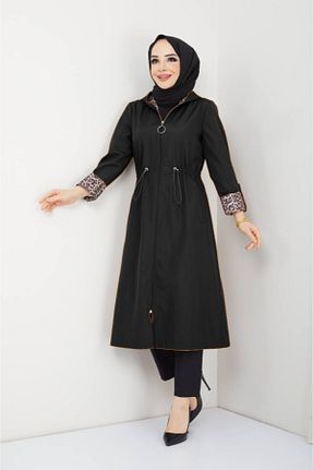 ترنچکت حجاب مشکی زنانه پلی استر RACE FASHİON - کد 851638151