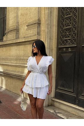 لباس سفید زنانه بافتنی luvita co - کد 940596619