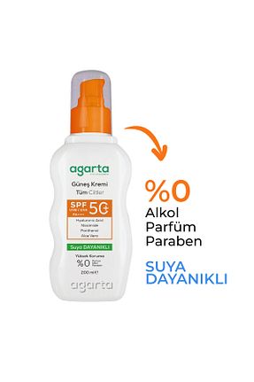 کرم ضد آفتاب بدن SPF 50 + Agarta - کد 940594072