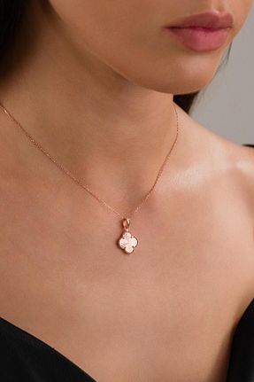 گردنبند نقره صورتی زنانه 925 عیار Tmt Silver - کد 940596511