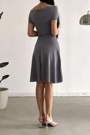 لباس طوسی زنانه پلی استر Deafox - کد 939869299