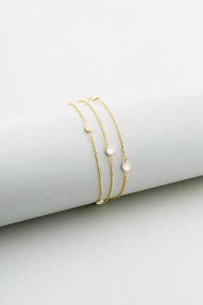 دستبند نقره زرد زنانه 925 عیار So Chic - کد 100397549