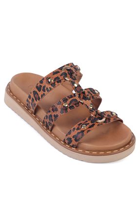 دمپائی قهوه ای زنانه پاشنه تخت Capone Outfitters - کد 940604743