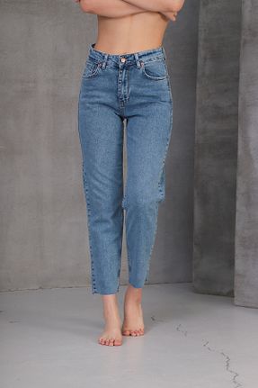 شلوار جین رنگی زنانه پاچه ساده moodince - کد 940606236