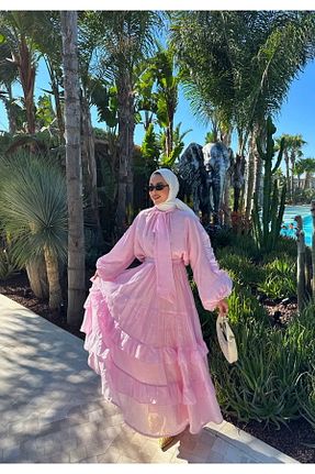 ست بالاتنه و پائین تنه حجاب صورتی زنانه Relaxed THE RAREBELL - کد 940628928