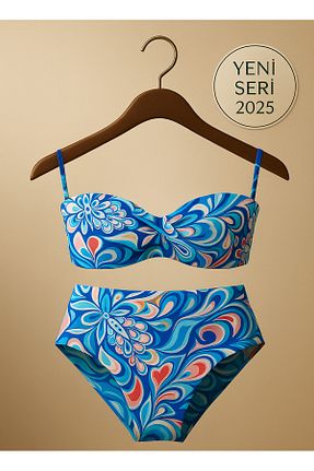 ست بیکینی آبی زنانه پلی استر Pierre Cardin - کد 936158133