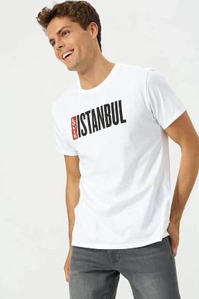تیشرت سفید مردانه رگولار Levi