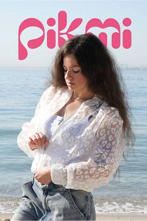 کت سفید زنانه رگولار Pikmi Collection - کد 936699865