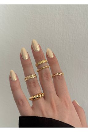 انگشتر جواهر طلائی زنانه پوشش لاکی KİLİGİSTANBUL - کد 249734281