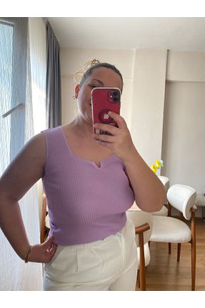 بلوز بنفش زنانه ساده Tisya butik - کد 940675287