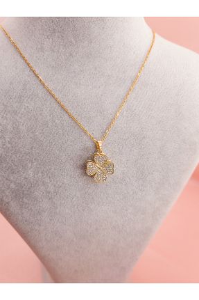 گردنبند استیل ( فولاد ) زرد زنانه استیل (فولاد) luree accessories - کد 940703501