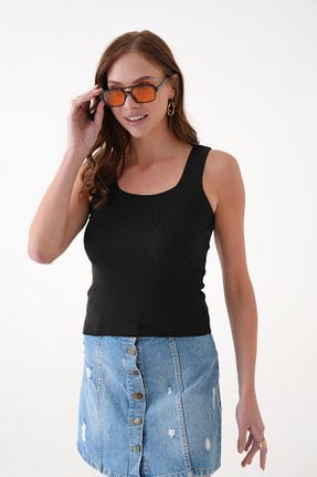 بلوز مشکی زنانه ساده QUELISSE - کد 940709447