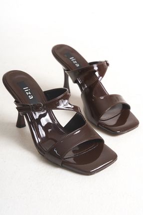 دمپائی قهوه ای زنانه چرم مصنوعی Liza Shoes - کد 940729030