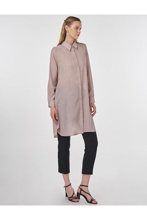 تونیک حجاب قهوه ای زنانه ویسکون Kayra - کد 940734723