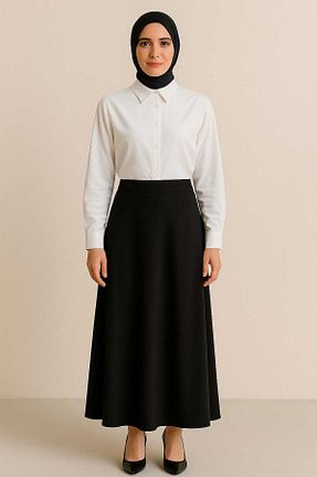 پیراهن حجاب سفید زنانه اورسایز B&C AYAZ BUTİK - کد 940755481