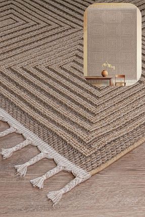 فرش بژ آنتی باکتریال SANRUGS Home & Living - کد 867760762