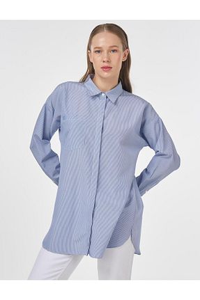 تونیک حجاب قهوه ای پنبه ای Kayra - کد 934076678