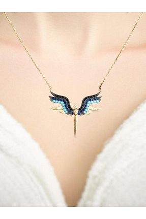 گردنبند نقره رنگی زنانه 925 عیار ank tasarım anka mücevherat - کد 940067710