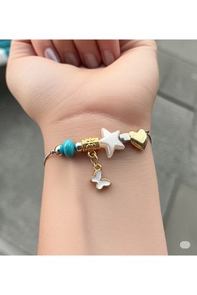 دستبند استیل (فولاد) سفید زنانه استیل (فولاد) Esra Butik Hane - کد 940773902