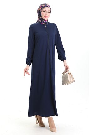 کلاه و ابایا سرمه ای زنانه بافتنی sefamerve - کد 940781436