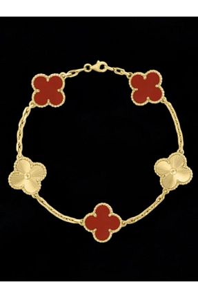 دستبند استیل (فولاد) قرمز زنانه استیل (فولاد) Merand - کد 940790971