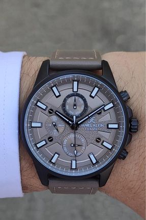 ساعت مچی قهوه ای مردانه 46-50 میلی متر Daniel Klein - کد 127150639