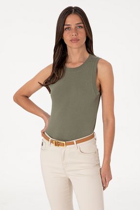 تیشرت سبز زنانه یقه دوچرخه U.S. Polo Assn. - کد 940794136