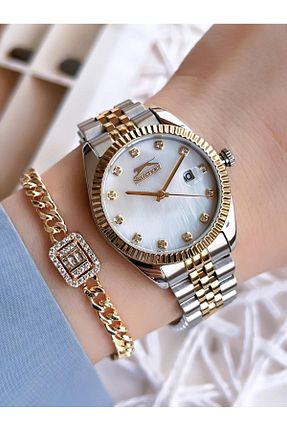 ساعت مچی زرد زنانه 36-40 میلی متر Slazenger - کد 799681306