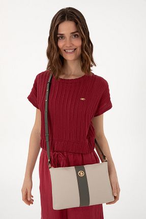 کیف دوشی مشکی زنانه چرم مصنوعی U.S. Polo Assn. - کد 905166198