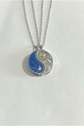 گردنبند استیل ( فولاد ) رنگی زنانه استیل ضد زنگ Esra Butik Hane - کد 940822534