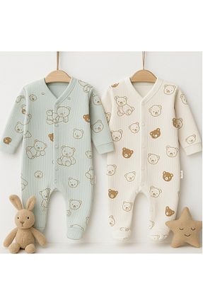بعد از زایمان خاکی بچه گانه پنبه ای ENİA BABY - کد 891851140